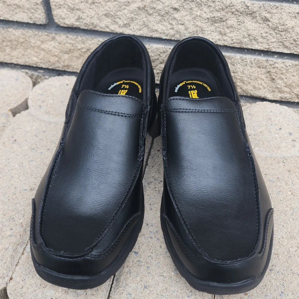 Tredsafe Black Shoes Non-Marking Oil and Slip Resistant for Men Size